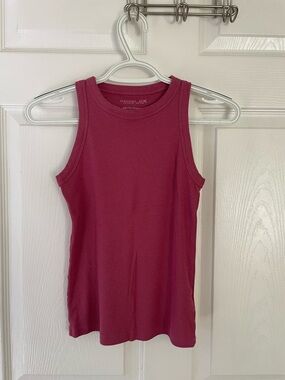 RACHEL ZOE Women's Sleeveless Ribbed Tank Top - Raspberry size XS